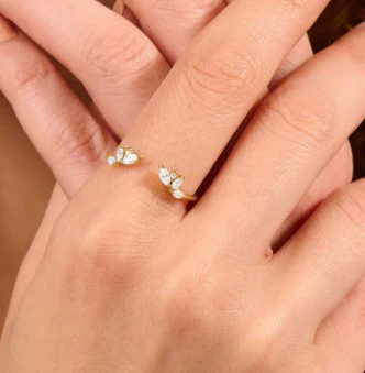 Noelia - Ring aus goldenem Kristallglas - Image 3