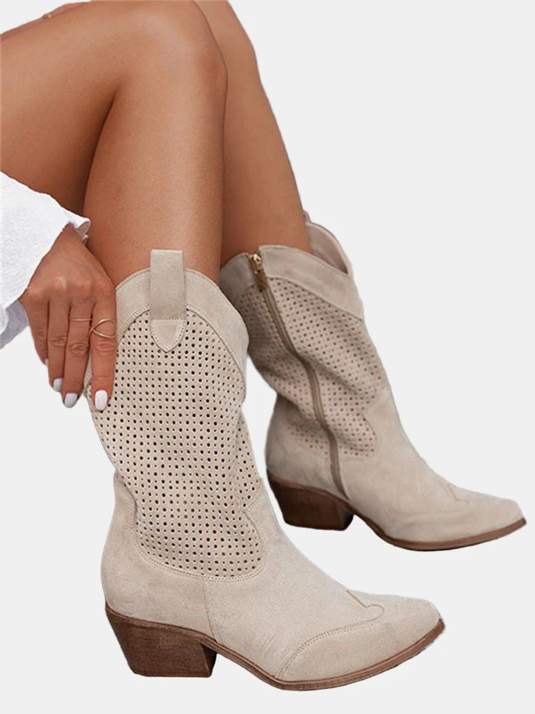 Piper | Perforierte Stiefeletten - Image 4