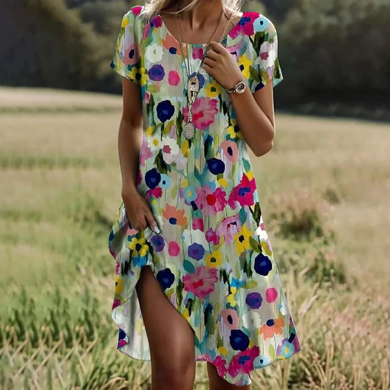 Priya - Wasserfarben-Blütenkleid - Image 2