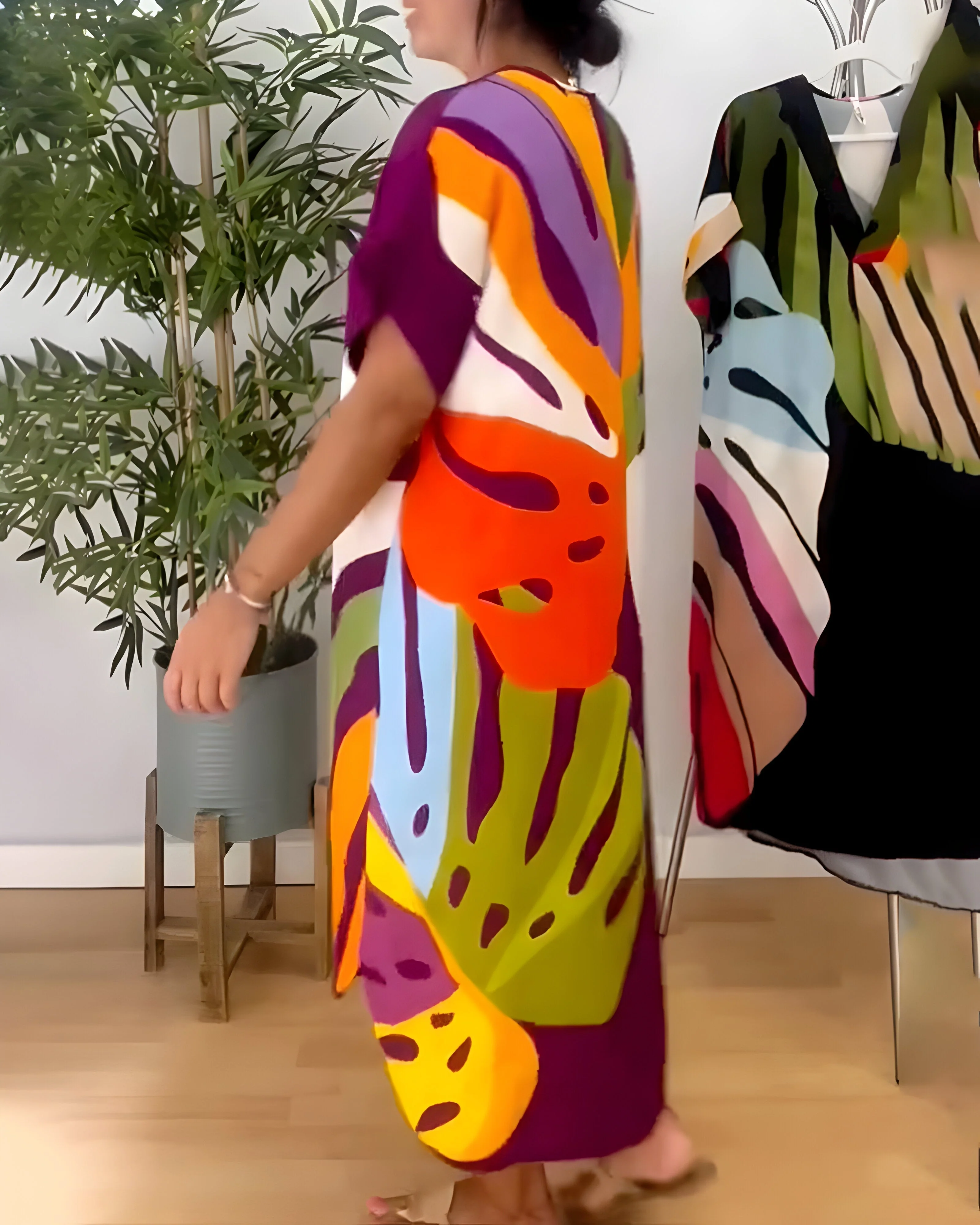 Rianna - Kleid mit abstraktem Druck - Image 10