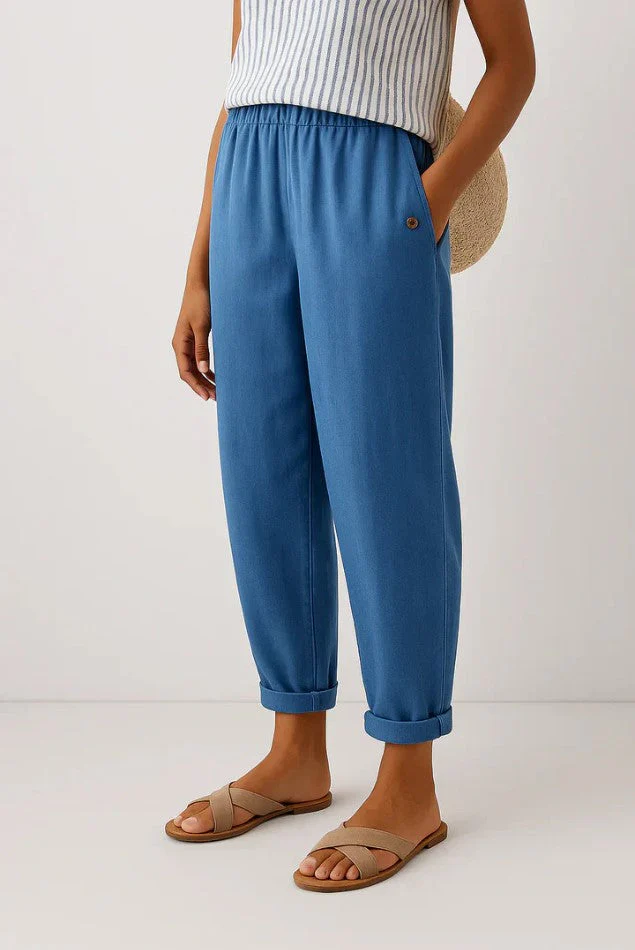 Romina™ Klassische Leinenhose - Image 3