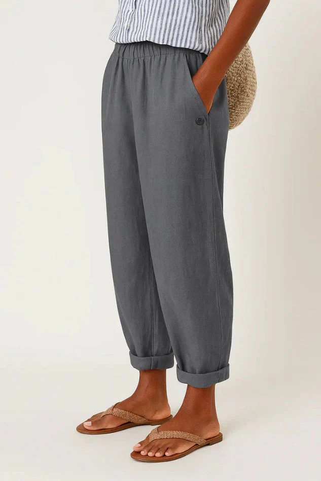 Romina™ Klassische Leinenhose - Image 5