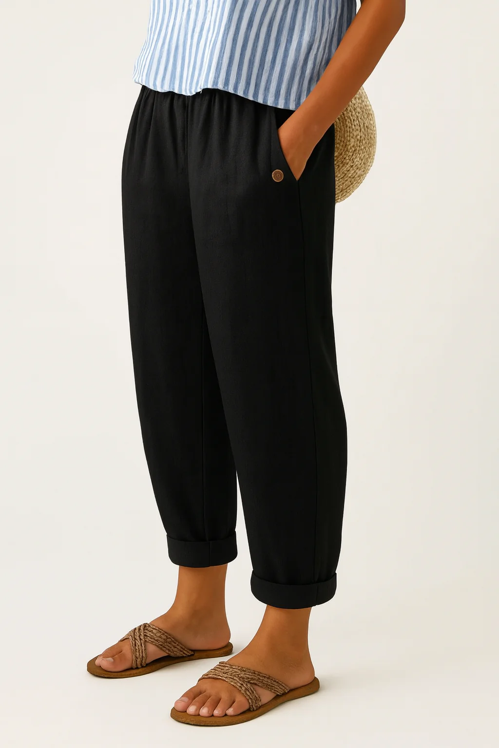Romina™ Klassische Leinenhose - Image 7