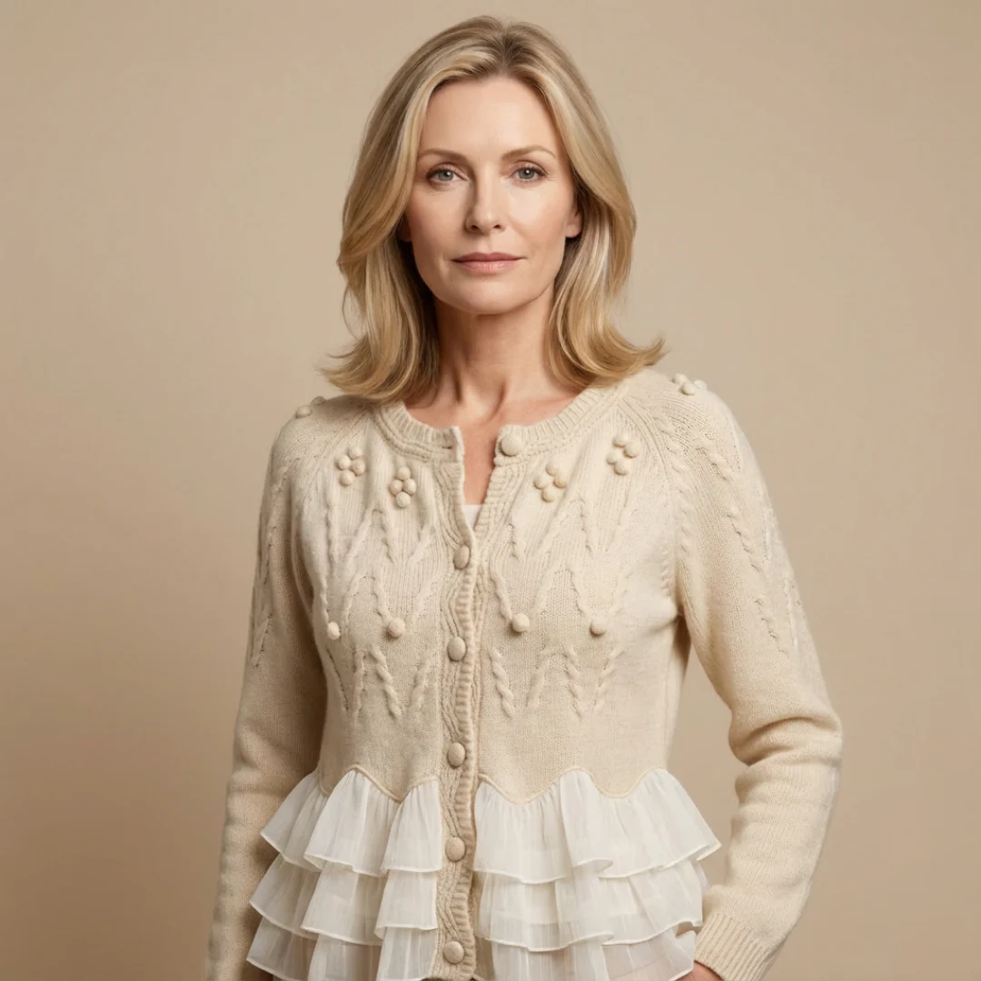 Rüschennatürliches Cardigan™ - Image 2