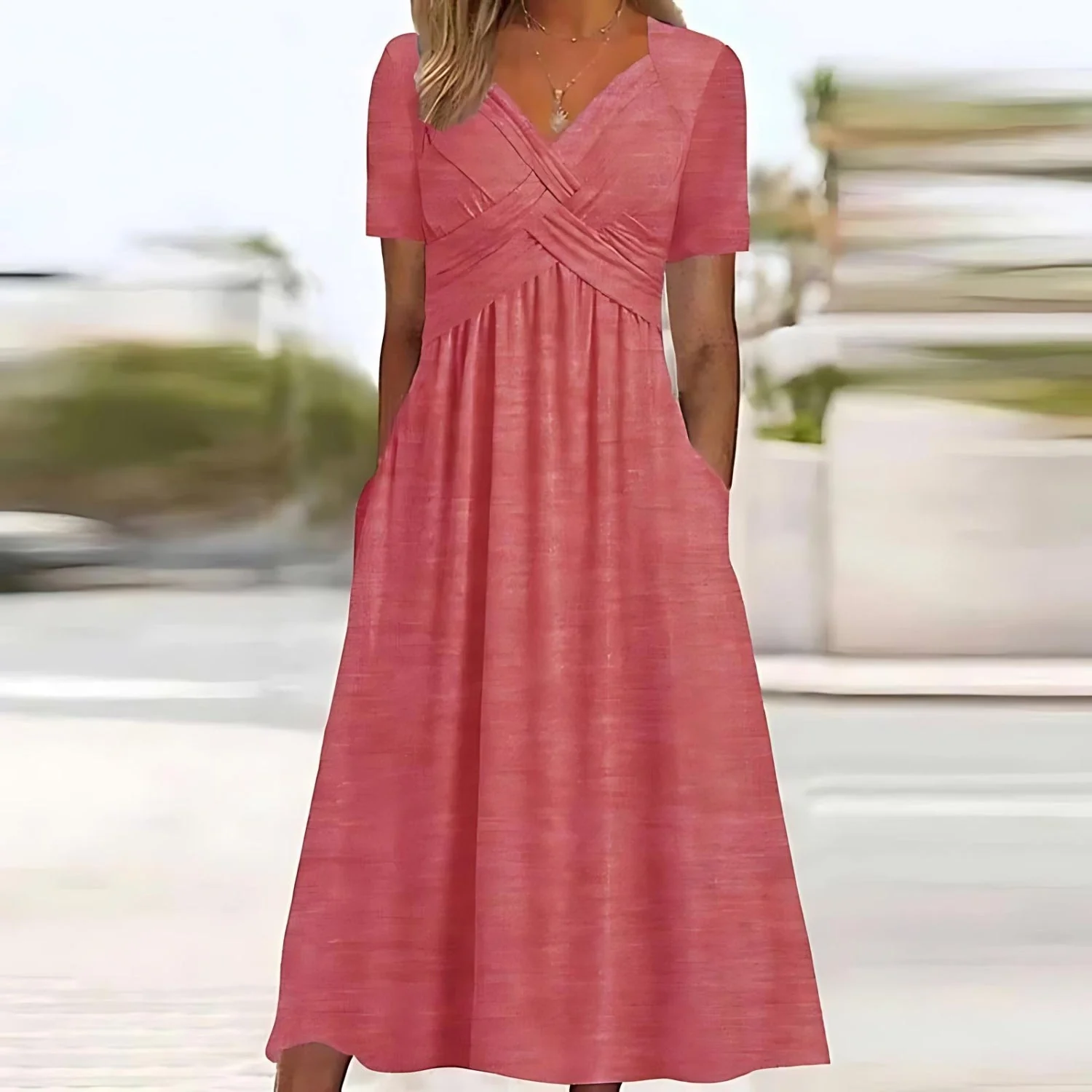 Sacha - Lässige Eleganz Midi-Kleid - Image 4