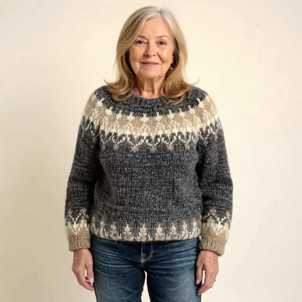 Samantha | Vintage Isländischer Pullover - Image 4