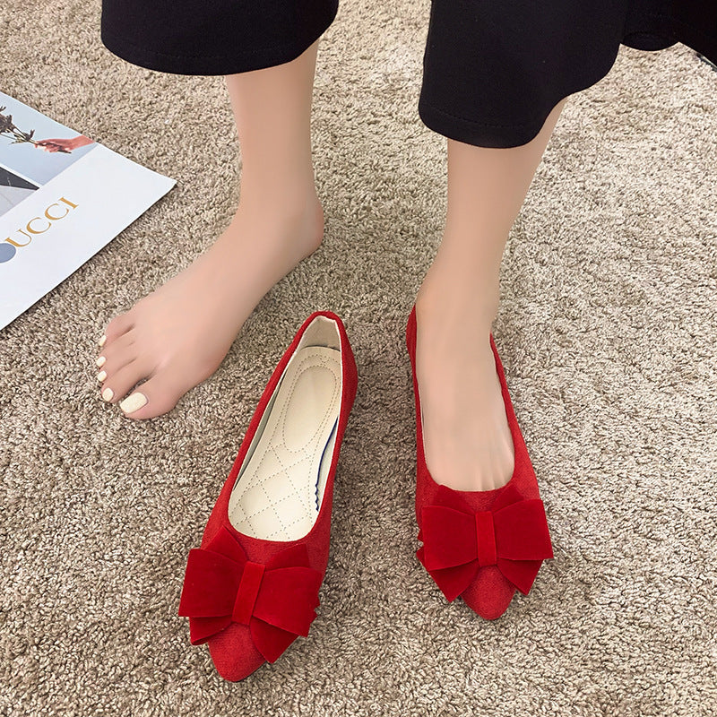 Schicke Damen-Bow-Schuhe mit stylischen dicken Absätzen - Image 11