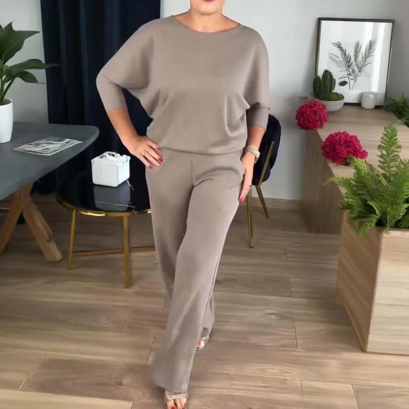 Schickes 3-teiliges Ensemble: Langer Cardigan, Top und Hose - Image 13