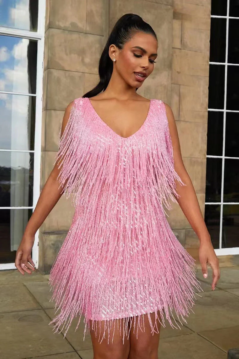 Schickes und verführerisches Fransen-Party-Kleid - Image 10