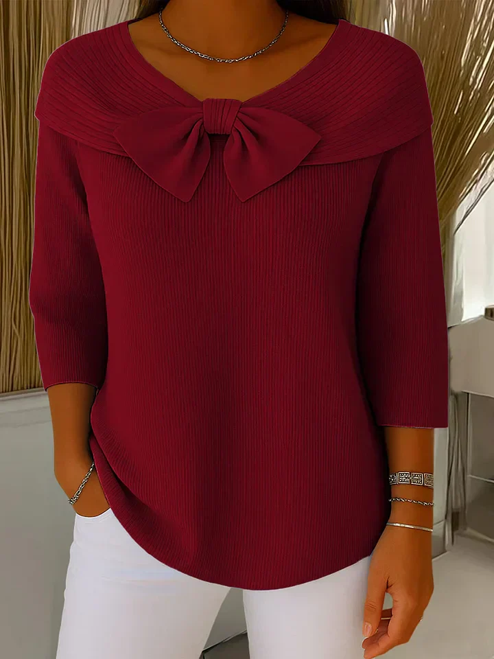 Serena™ - Damenpullover mit Schleife - Image 4