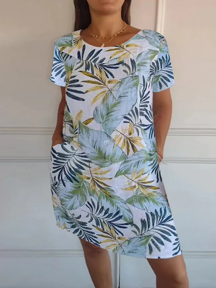 Sommerkleid für Frauen mit Taschen und lebhaftem Druck - Image 11