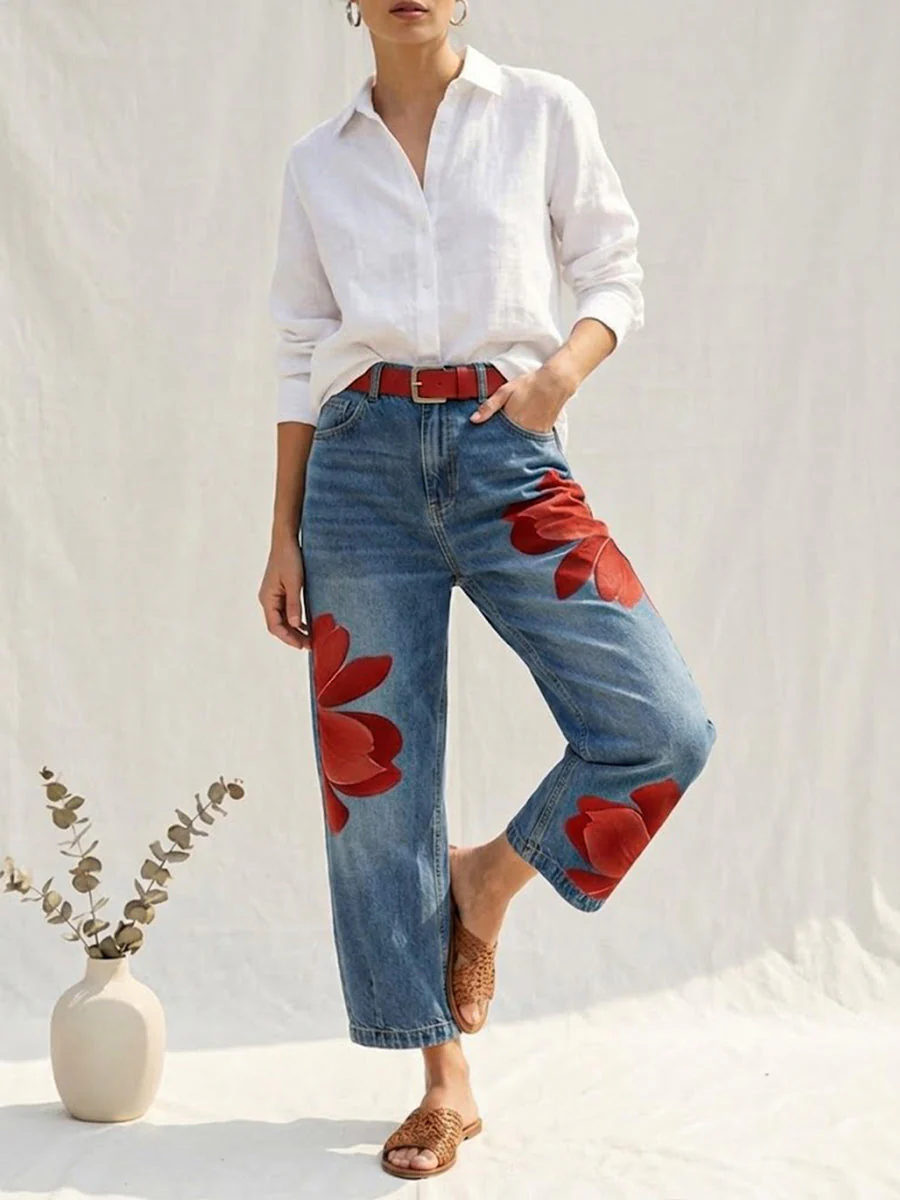 Sophia - Elegante Blumenhose - Image 2