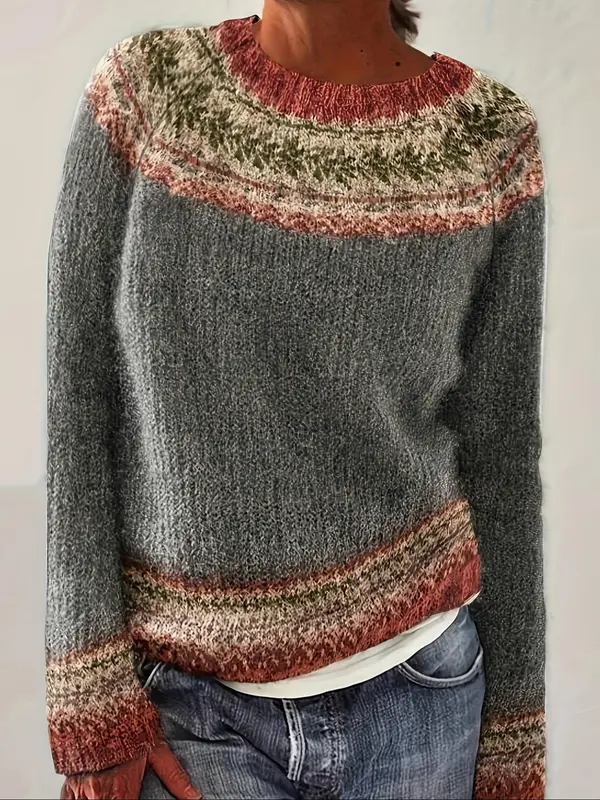 Susan™ - Schicker Ethno-Pullover Strickmode - Image 2