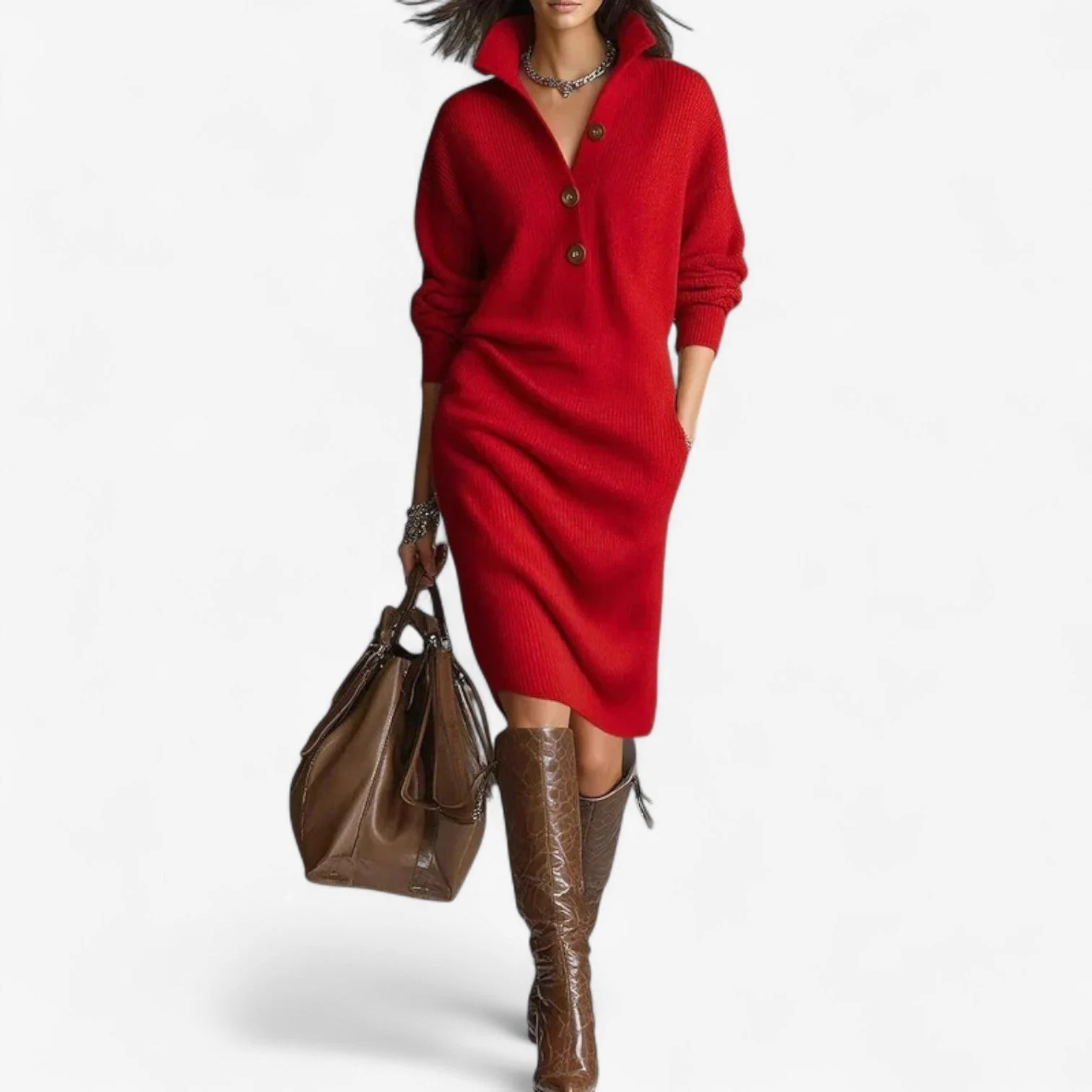 Suzy™ Lässiges Pulli-Kleid - Image 4