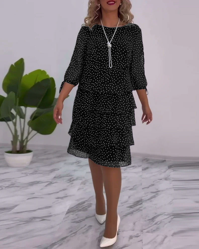 Tilly - Gepunktetes Schichtenkleid - Image 12