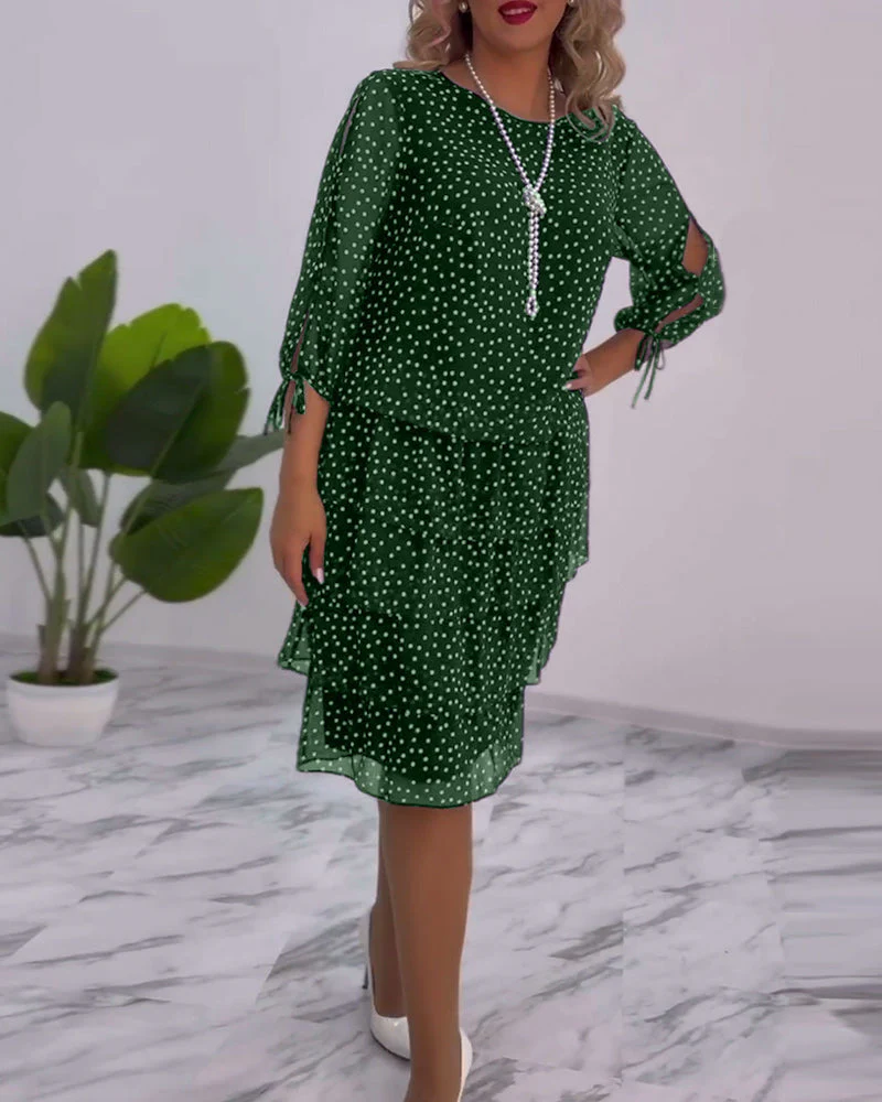 Tilly - Gepunktetes Schichtenkleid - Image 13