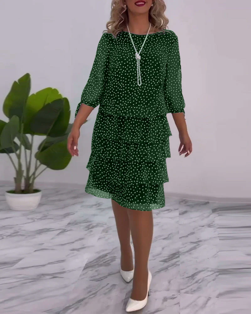 Tilly - Gepunktetes Schichtenkleid - Image 15