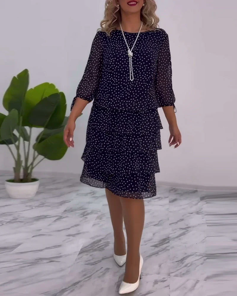 Tilly - Gepunktetes Schichtenkleid - Image 2