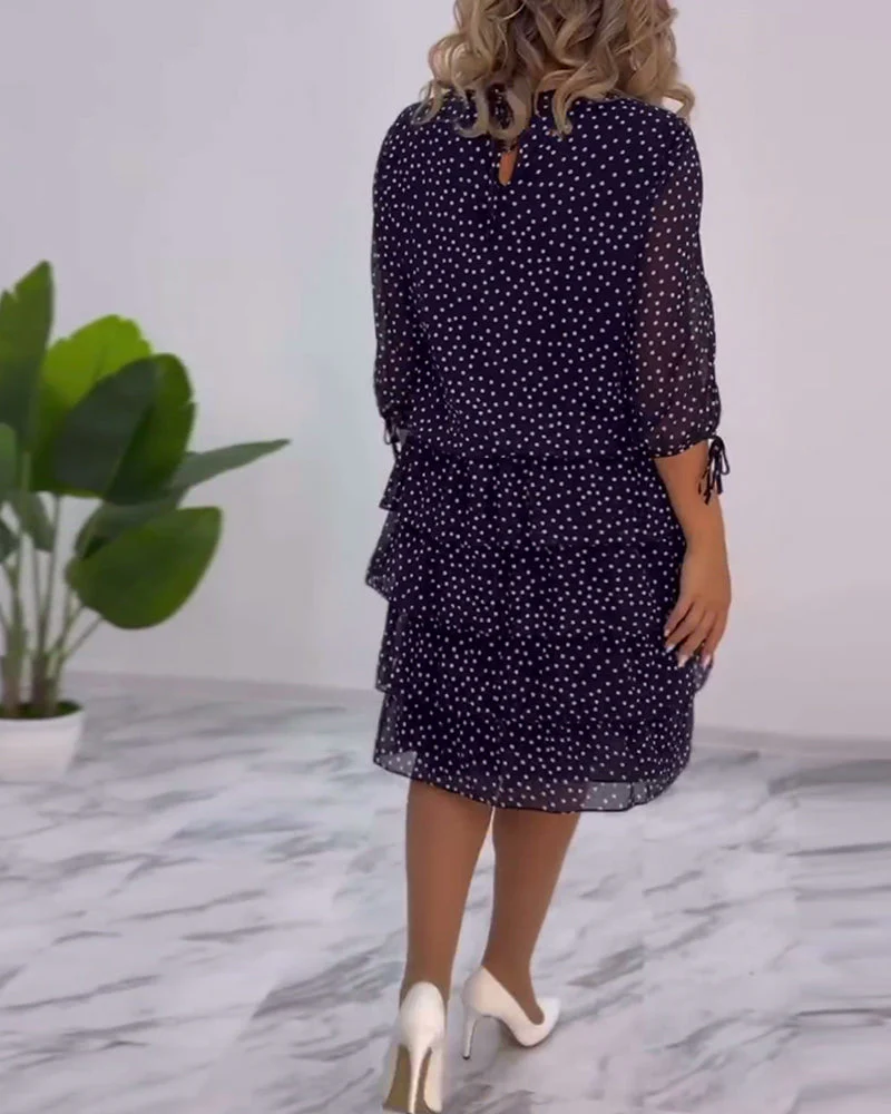 Tilly - Gepunktetes Schichtenkleid - Image 5