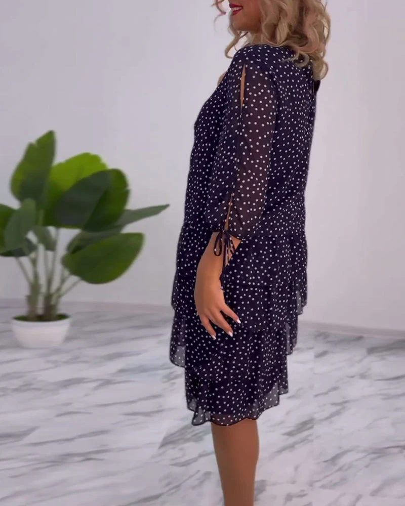 Tilly - Gepunktetes Schichtenkleid - Image 6