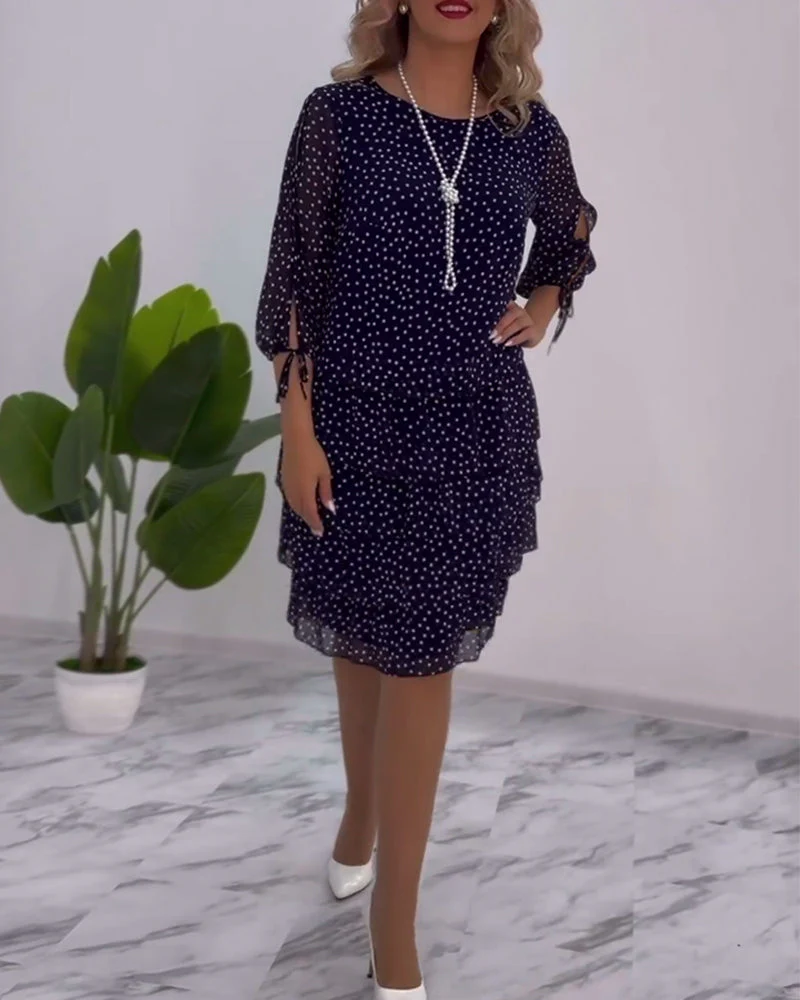 Tilly - Gepunktetes Schichtenkleid - Image 7