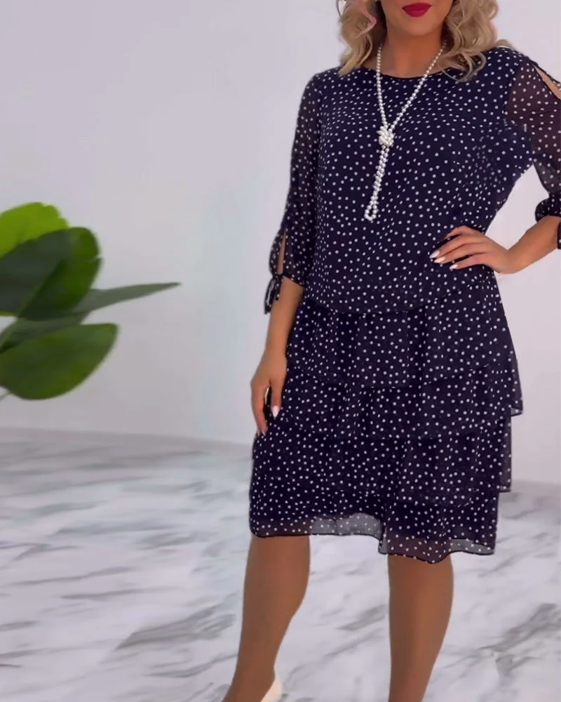 Tilly - Gepunktetes Schichtenkleid - Image 8