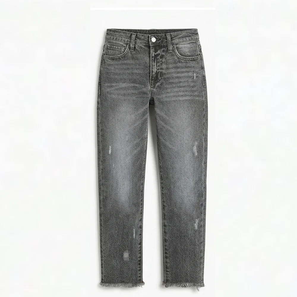 Vivara™ – Vintage-inspirierte, cropped Straight Leg Jeans mit Fransen - Image 12