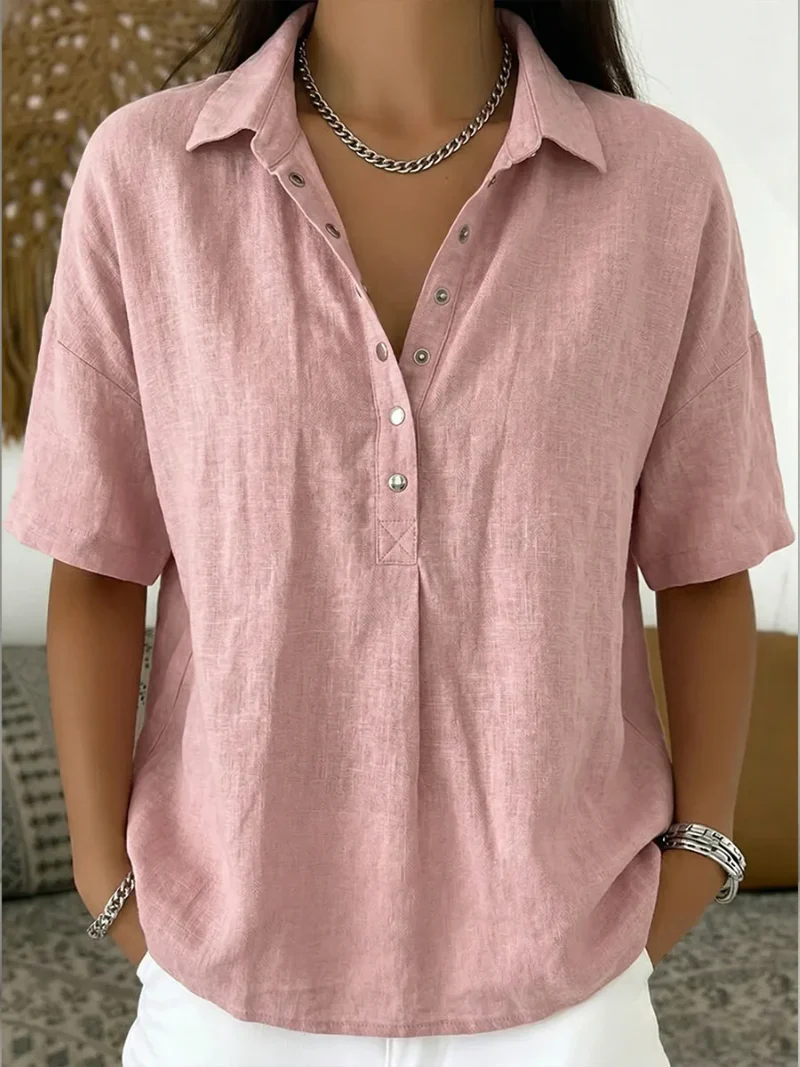 Willow | Bluse mit Kragen und Knopf - Image 4