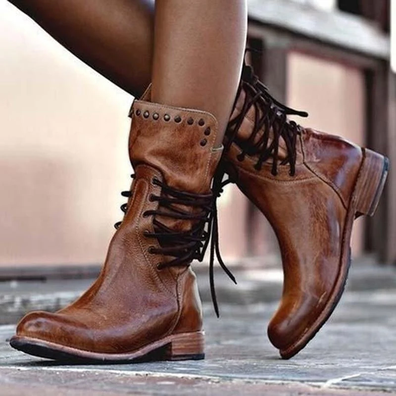 WYNONA | RUSTIKALE VINTAGE LEDERSTIEFEL - Image 3