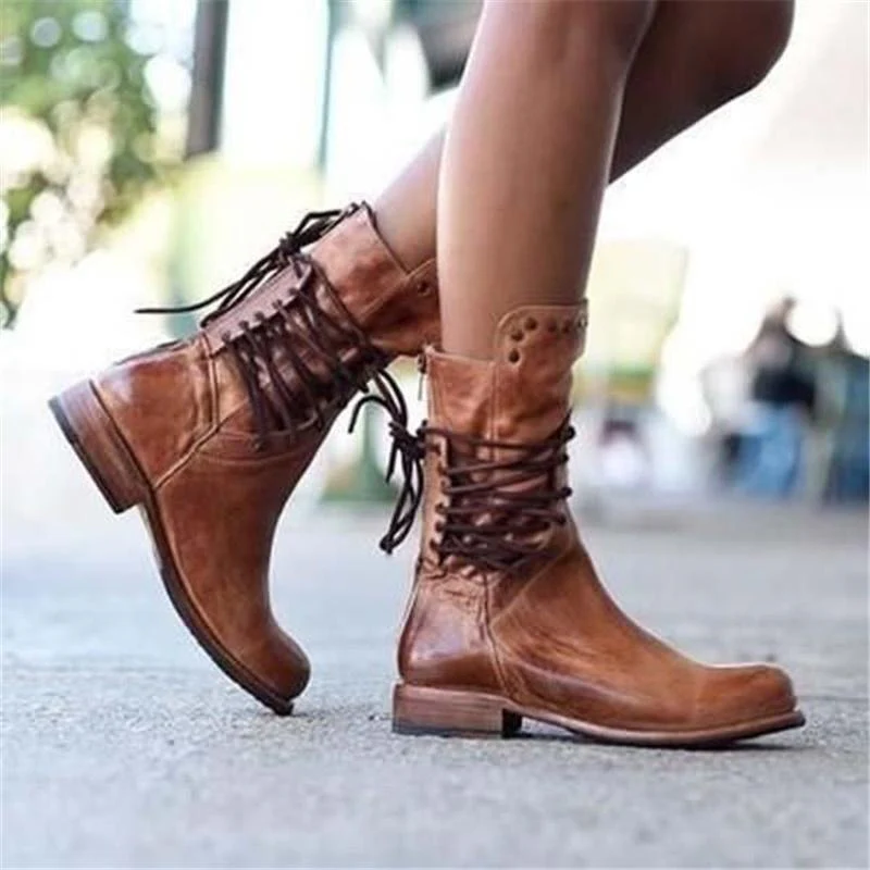 WYNONA | RUSTIKALE VINTAGE LEDERSTIEFEL - Image 4