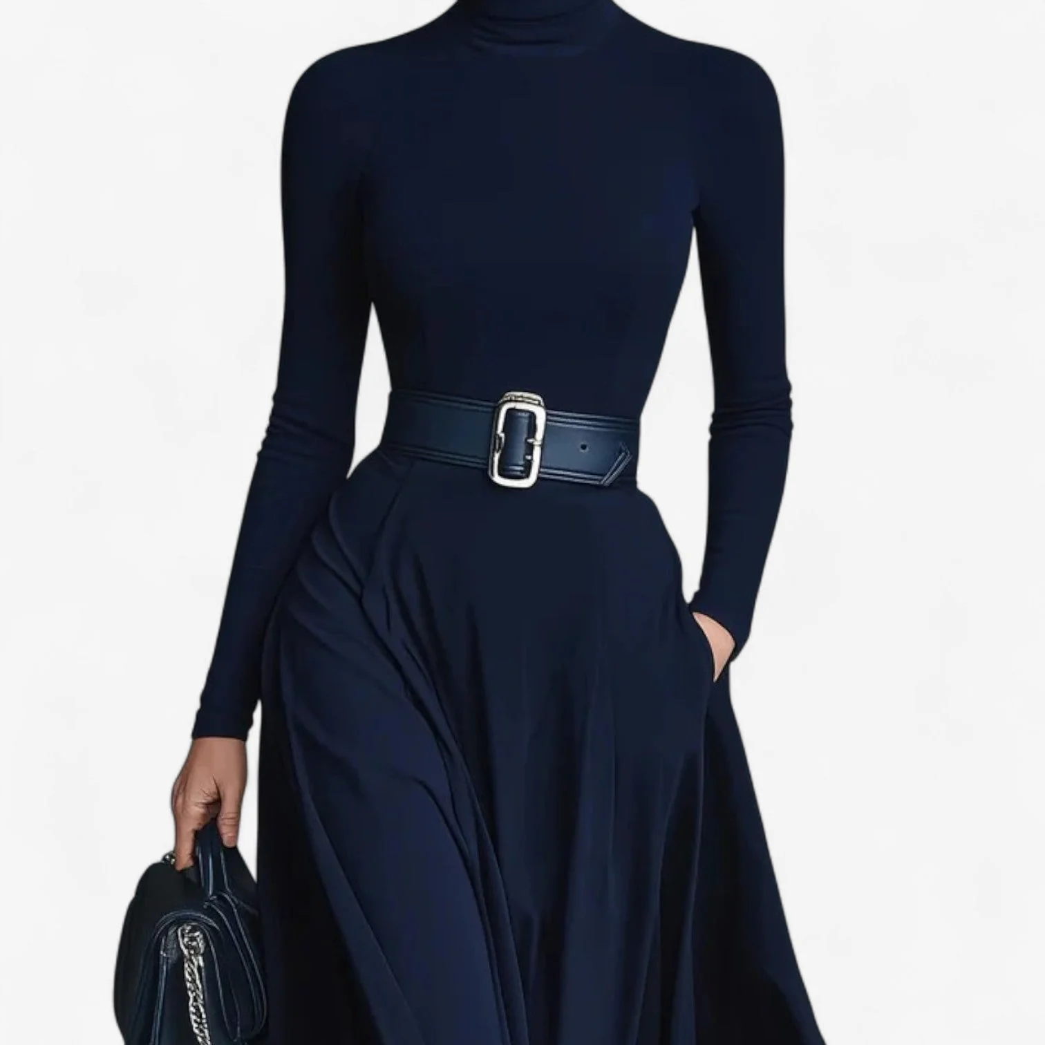 Yvelise™ Maxikleid mit Stehkragen - Image 3